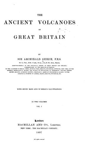 The ancient volcanoes of Great Britain
