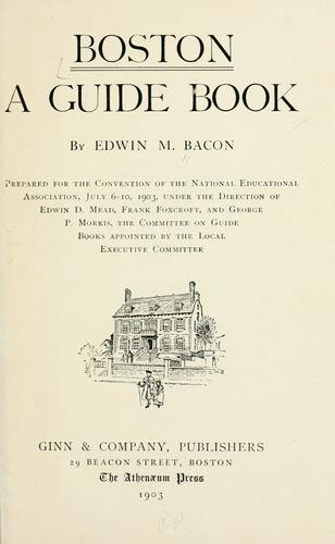 Boston; a guide book