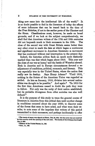 On the development of American literature from 1815 to 1833, with especial reference to periodicals