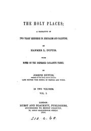 The Holy Places
