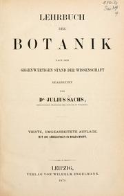 Lehrbuch der botanik nach dem gegenwärtigen stand der wissenschaft