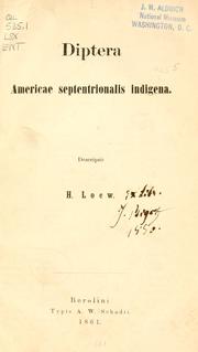 Diptera Americae septentrionalis indigena