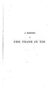 A history of the trade in tin