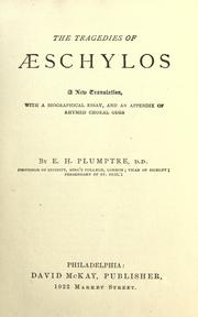 The tragedies of Aeschylos