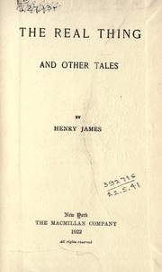 The real thing, and other tales