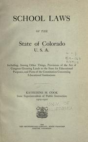 School laws of the state of Colorado, U.S.A