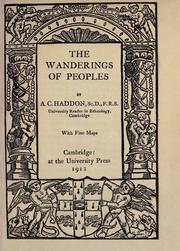 The wanderings of peoples