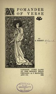 A pomander of verse