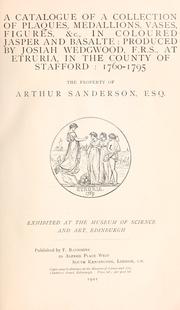 A catalogue of a collection of plaques, medallions, vases, figures, &c., in coloured jasper and basalte