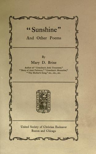 "Sunshine" and other poems