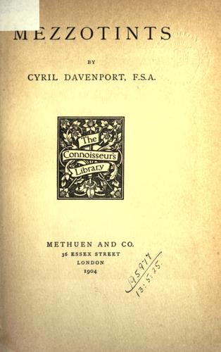 Mezzotints
