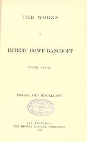 Essays and miscellany
