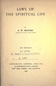 Laws of the spiritual life
