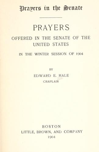 Prayers in the Senate