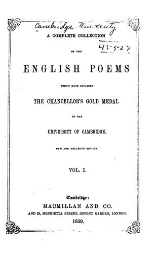 A complete collection of the English poems