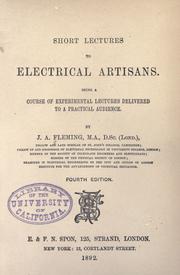 Short lectures to electrical artisans