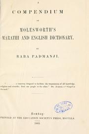 A compendium of Molesworth's Marathi and English dictionary