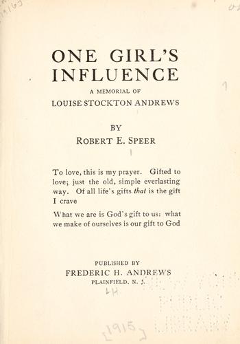One girl's influence
