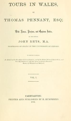 A tour in Wales, 1773