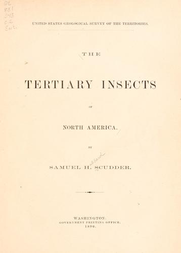The Tertiary insects of North America