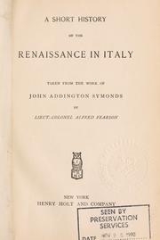 A short history of the Renaissance in Italy