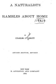 A naturalist's rambles about home