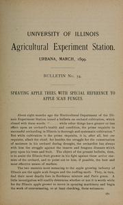 Spraying apple trees, with special reference to apple scab fungus