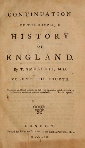 Continuation of the Complete history of England