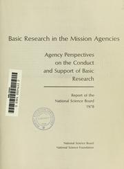 Basic research in the mission agencies