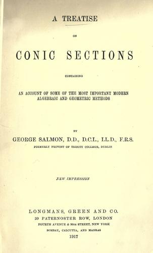 A treatise on conic sections