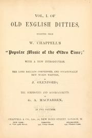 Old English ditties