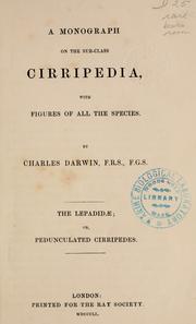 A monograph on the sub-class Cirripedia