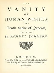The vanity of human wishes