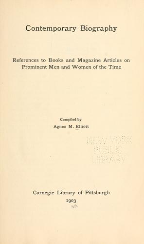 Contemporary biography