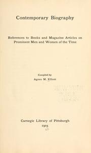 Contemporary biography