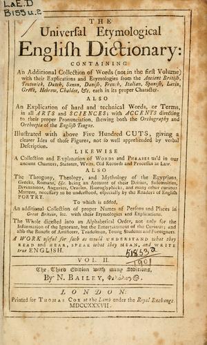 An universal etymological English dictionary