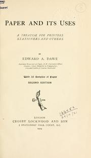Paper and its uses