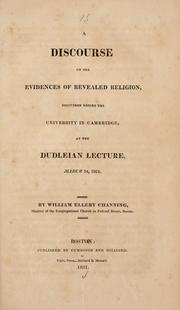 A discourse on the evidences of revealed religion