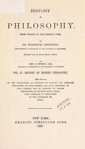History of philosophy