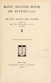 Boy's second book of inventions