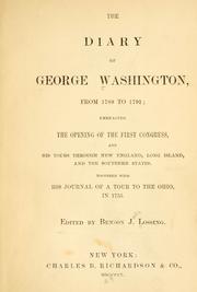 The diary of George Washington, from 1789 to 1791