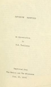 Katherine Mansfield