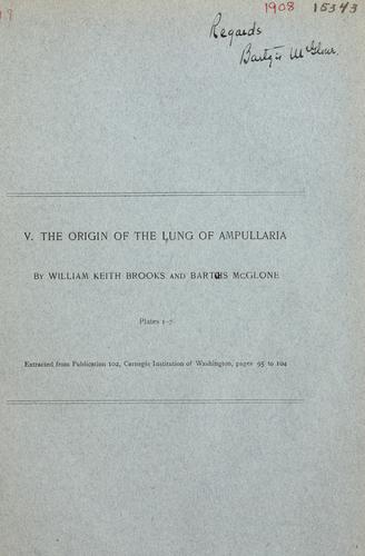 The origin of the lung of Ampullaria