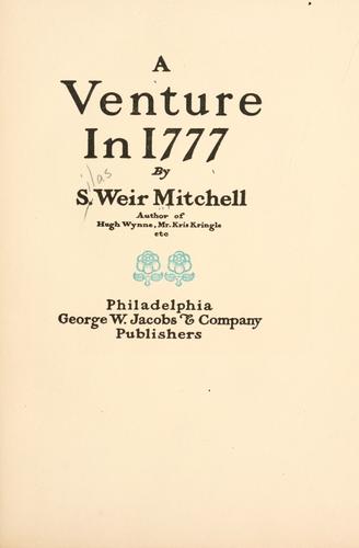 A venture in 1777