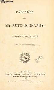 Passages from my autobiography