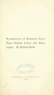Washington in domestic life