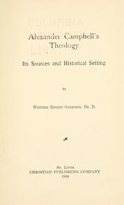 Alexander Campbell's theology