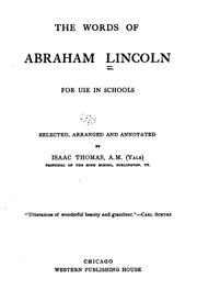 The words of Abraham Lincoln