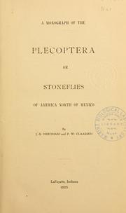 A monograph of the Plecoptera or stoneflies of America north of Mexico