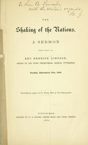 The shaking of the nations